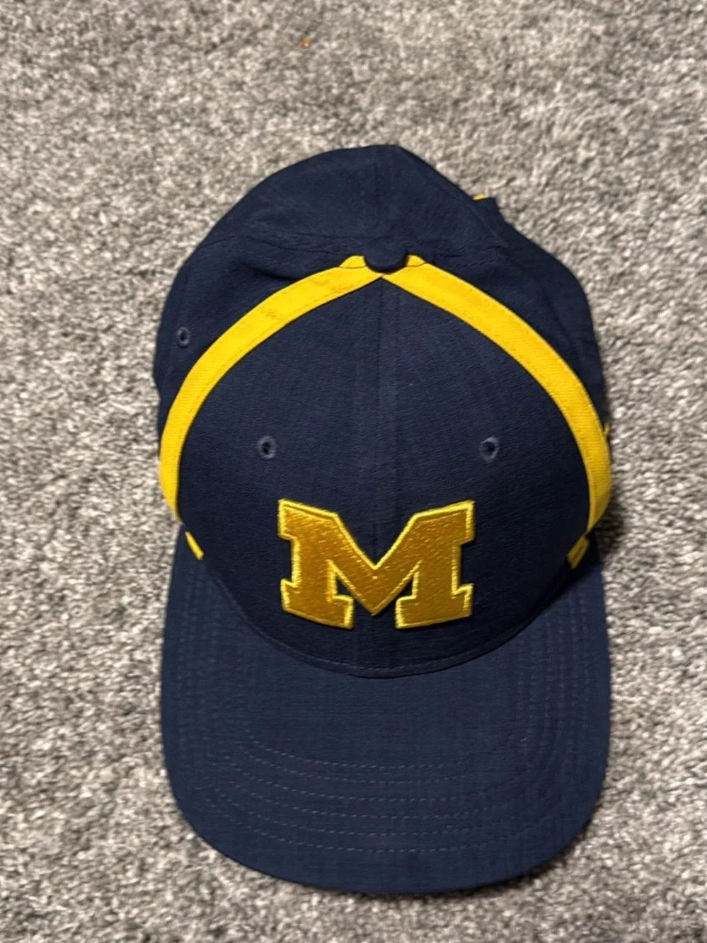Jordan Jumpman University Michigan Logo Navy & Yellow Baseball Cap adjustable